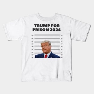 donald trump Mugshot 2024 never surrender Kids T-Shirt